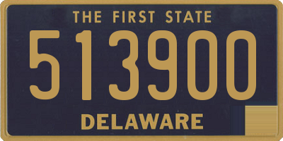 DE license plate 513900