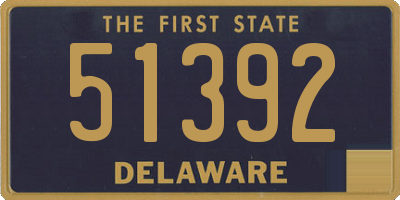 DE license plate 51392