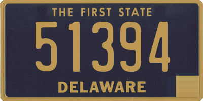 DE license plate 51394