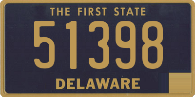 DE license plate 51398