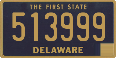 DE license plate 513999