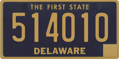 DE license plate 514010