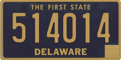 DE license plate 514014