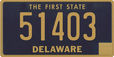 DE license plate 51403