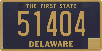 DE license plate 51404