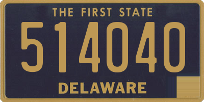 DE license plate 514040