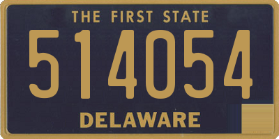 DE license plate 514054