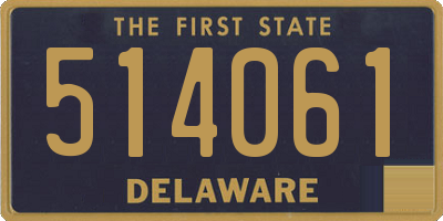 DE license plate 514061