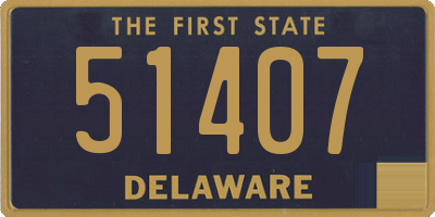 DE license plate 51407