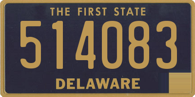 DE license plate 514083