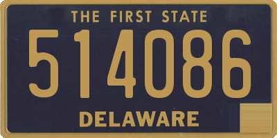 DE license plate 514086