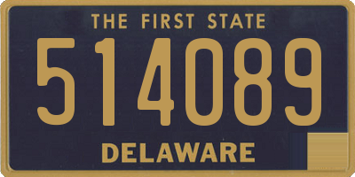 DE license plate 514089