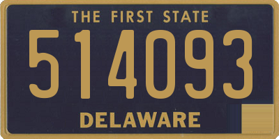 DE license plate 514093