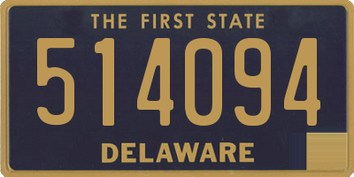 DE license plate 514094