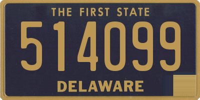 DE license plate 514099