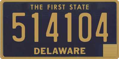 DE license plate 514104