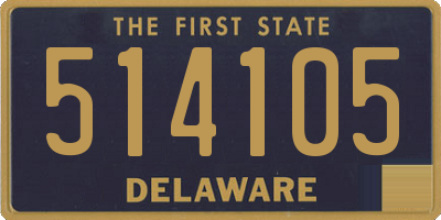 DE license plate 514105