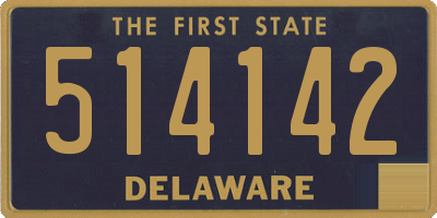 DE license plate 514142