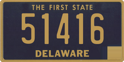 DE license plate 51416