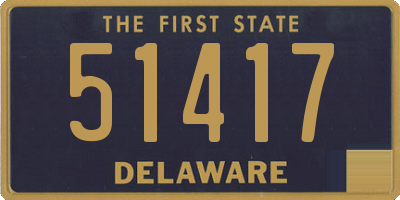 DE license plate 51417