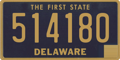 DE license plate 514180