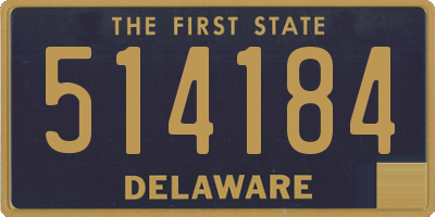 DE license plate 514184