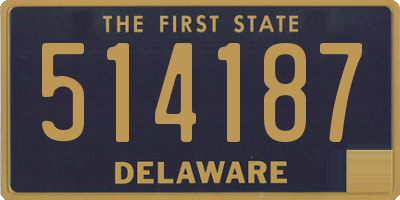 DE license plate 514187