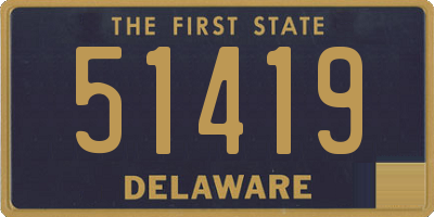 DE license plate 51419