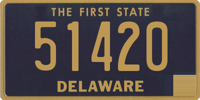 DE license plate 51420