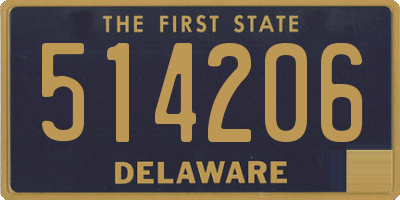 DE license plate 514206