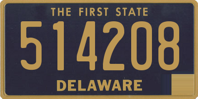 DE license plate 514208