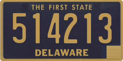 DE license plate 514213