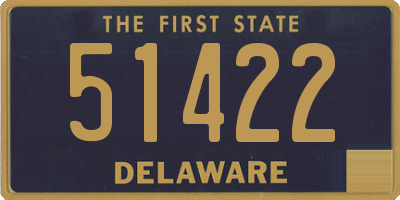 DE license plate 51422