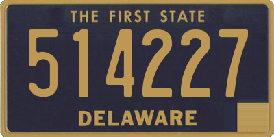 DE license plate 514227