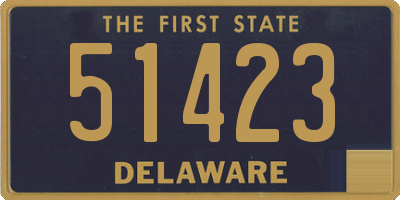 DE license plate 51423