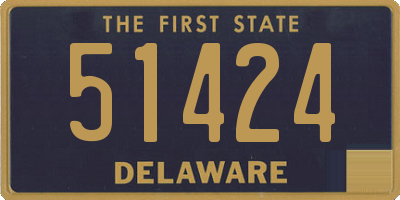 DE license plate 51424