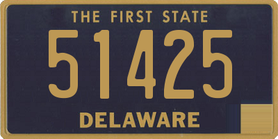 DE license plate 51425