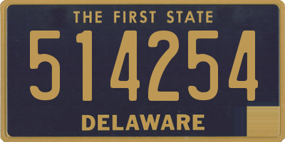 DE license plate 514254