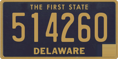 DE license plate 514260