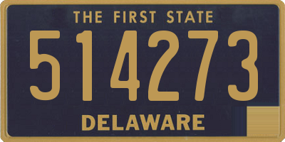 DE license plate 514273