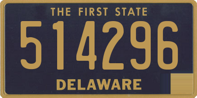DE license plate 514296