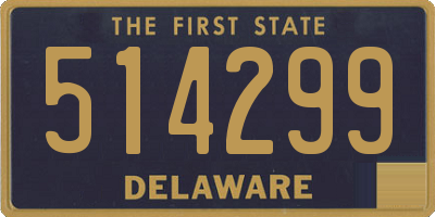 DE license plate 514299