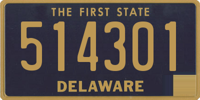 DE license plate 514301