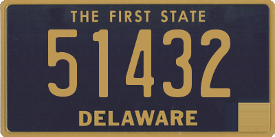 DE license plate 51432