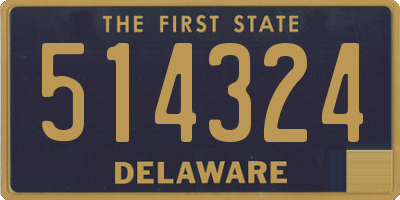 DE license plate 514324