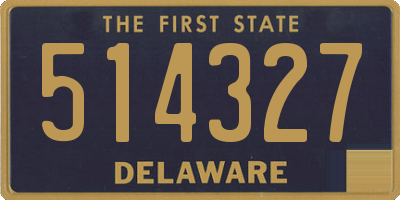 DE license plate 514327