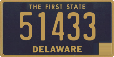 DE license plate 51433