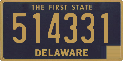 DE license plate 514331