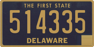 DE license plate 514335
