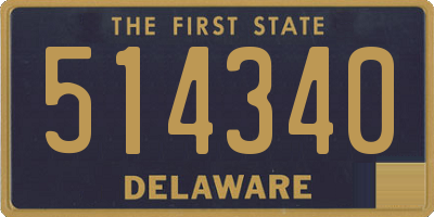 DE license plate 514340
